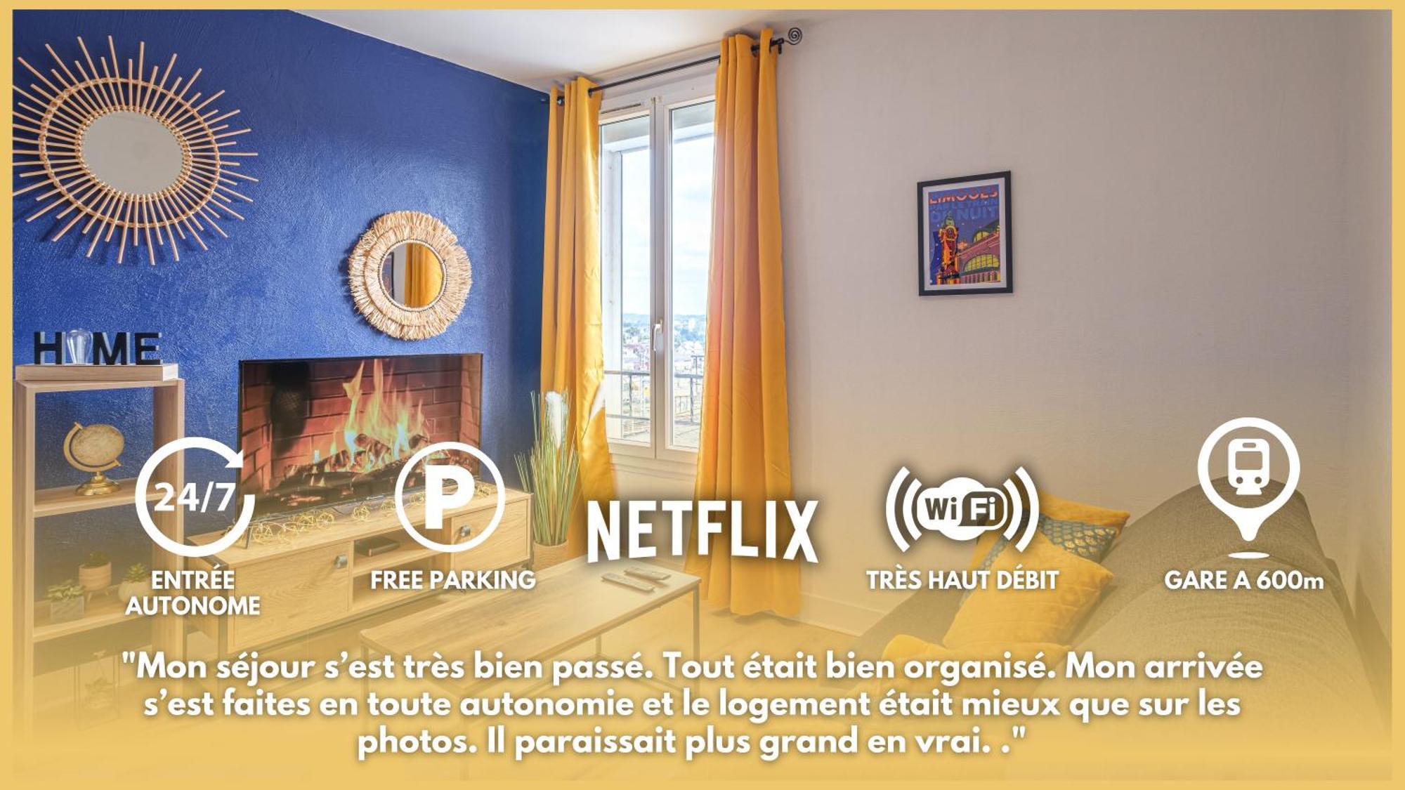 Apartment Bleu Nuit - Welc'home Limoges